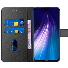 AURSTOR Etui Coque pour Xiaomi Redmi Note 8, Coque Redmi Note 8 2021,Protection Pochette Housse en Cuir PU Portefeuille Livre,[E