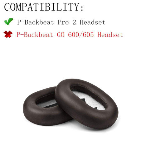 YunYiYi Coussinets de rechange en mousse compatibles avec casque Bluetooth Plantronics Backbeat Pro 2