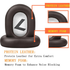 YunYiYi Coussinets de rechange en mousse compatibles avec casque Bluetooth Plantronics Backbeat Pro 2
