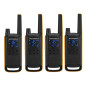 Motorola Solutions - T82 Extreme Quad Set, Talkie-walkie, Radio Portable 4 unités, UHF, Noir et Jaune, portée jusqu'à 10 km, app Motorola Solutions - T82 Extreme Quad Set, Talkie-walkie, Radio Portable 4 unités, UHF, Noir et Jaune, portée jusqu'à 10 km, app