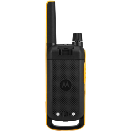 Motorola Solutions - T82 Extreme Quad Set, Talkie-walkie, Radio Portable 4 unités, UHF, Noir et Jaune, portée jusqu'à 10 km, app
