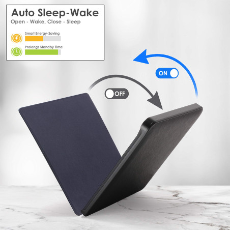 Forefront Cases Étui pour Kobo Aura H2O Edition 1 (Modèle: 2014) - Mince et Léger, Fonction Automatique Veille/Réveil Intelligen