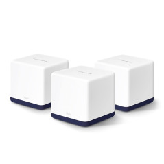 MERCUSYS WiFi Mesh AC 1900Mbps, Système WiFi pour Toute la Maison, Couverture WiFi de 550㎡, 3 Ports Gigabit, l'itinérance Transp