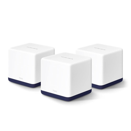 MERCUSYS WiFi Mesh AC 1900Mbps, Système WiFi pour Toute la Maison, Couverture WiFi de 550㎡, 3 Ports Gigabit, l'itinérance Transp