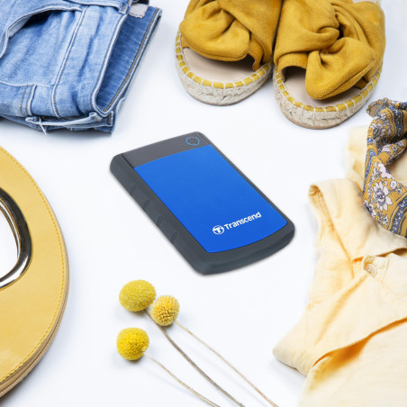 Transcend 1 To StoreJet 25H3B - 2.5" Disque dur externe Anti-choc (Bleu marine) TS1TSJ25H3B