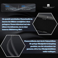 Thermalright Frozen Notte 240 BLACK ARGB V2 refroidisseur de processeur de refroidissement par eau, ventilateurs PWM doubles,rou