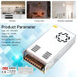Alimentation 12V 30A transformateur convertisseur d'alimentation AC 110/220V DC 12V 30A 360W pour Informatique,lumières LED