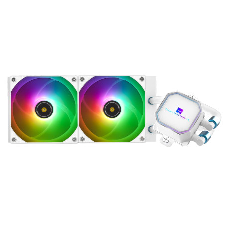 Thermalright Frozen Prism 240 White ARGB Refroidisseur de liquide CPU avec ventilateur PWM de 120mm,Dissipateur thermique intégr