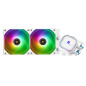 Thermalright Frozen Prism 240 White ARGB Refroidisseur de liquide CPU avec ventilateur PWM de 120mm,Dissipateur thermique intégr