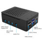 GeeekPi PWM Boîtier pour Raspberry Pi 4 Model B, avec Ventilateur 40X40X10mm et 4pcs Raspberry Pi 4 Dissipateurs (Noir) GeeekPi PWM Boîtier pour Raspberry Pi 4 Model B, avec Ventilateur 40X40X10mm et 4pcs Raspberry Pi 4 Dissipateurs (Noir)