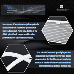 Thermalright Frozen Notte 360 WHITE ARGB V2 Refroidisseur de Processeur de Refroidissement Par Eau,Adapté Pour AMD/AM4/AM5, Inte