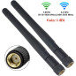 BOOBRIE Antenne WiFi 3DBi MIMO Dual Band 2.4GHz 5GHz 5.8GHz Omnidirectionnelle RP-SMA Mâle Antenne pour PC/Carte WiFi/Routeur/Bo BOOBRIE Antenne WiFi 3DBi MIMO Dual Band 2.4GHz 5GHz 5.8GHz Omnidirectionnelle RP-SMA Mâle Antenne pour PC/Carte WiFi/Routeur/Bo