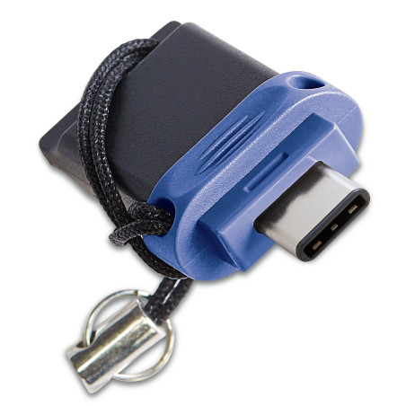 VERBATIM Clé USB Double Store 'n' Go I USB 3.2 Gen 1 & USB-C I 64 Go I Clé USB 2 en 1 I USB-C/USB-A I Stockage Externe pour Smar