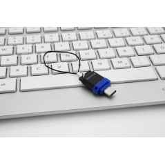 VERBATIM Clé USB Double Store 'n' Go I USB 3.2 Gen 1 & USB-C I 64 Go I Clé USB 2 en 1 I USB-C/USB-A I Stockage Externe pour Smar