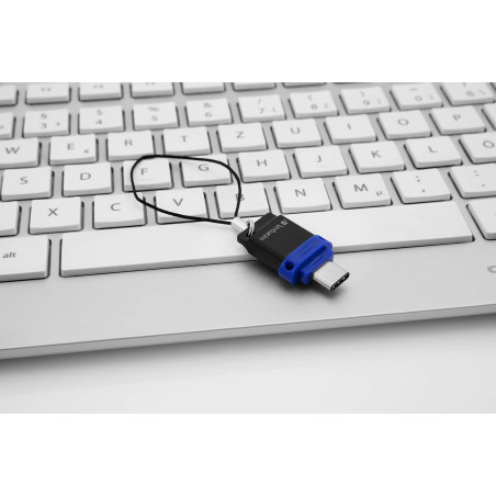 VERBATIM Clé USB Double Store 'n' Go I USB 3.2 Gen 1 & USB-C I 64 Go I Clé USB 2 en 1 I USB-C/USB-A I Stockage Externe pour Smar