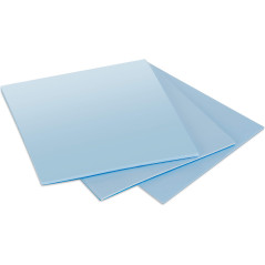 Poppstar 3X Pad Thermique 50x50 mm avec Une conductivité Thermique de 6 W/MK (3 épaisseurs : 0,5mm / 1mm / 1,5mm) Couleur Bleue