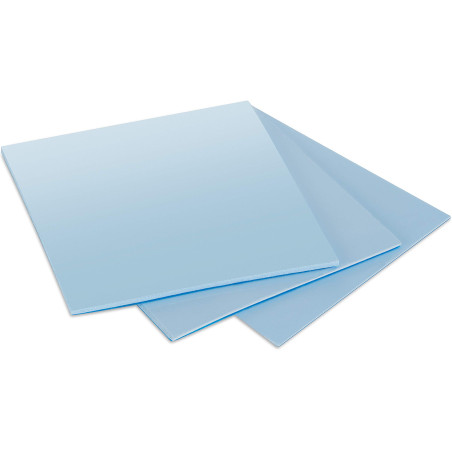 Poppstar 3X Pad Thermique 50x50 mm avec Une conductivité Thermique de 6 W/MK (3 épaisseurs : 0,5mm / 1mm / 1,5mm) Couleur Bleue