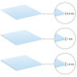 Poppstar 3X Pad Thermique 50x50 mm avec Une conductivité Thermique de 6 W/MK (3 épaisseurs : 0,5mm / 1mm / 1,5mm) Couleur Bleue Poppstar 3X Pad Thermique 50x50 mm avec Une conductivité Thermique de 6 W/MK (3 épaisseurs : 0,5mm / 1mm / 1,5mm) Couleur Bleue
