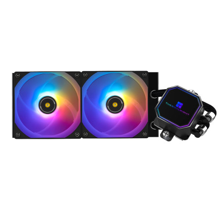 Thermalright Frozen Prism 240 Black ARGB CPU Refroidisseur d'eau avec deux ventilateurs PWM,Vitesse de rotation de la pompe à ea