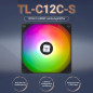 Thermalright TL-C12C-S Ventilateur de cpu 120mm ARGB Case Cooler Fan, 4pin PWM Silent Computer Fan avec roulement S-FDB inclus, Thermalright TL-C12C-S Ventilateur de cpu 120mm ARGB Case Cooler Fan, 4pin PWM Silent Computer Fan avec roulement S-FDB inclus,