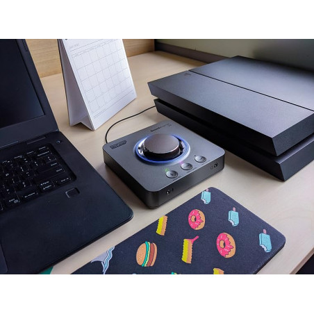 Creative Sound Blaster X4 Hi-Res 24bit/192kHz DAC USB Externe et Carte Son Ampli, Multi-Canaux, 7.1 Surround Discret, Entrée Cas