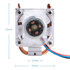 GeeekPi Ice Tower CPU Cooling Ventilateur Ice Tower Fan pour Raspberry Pi 4 Model B & Raspberry Pi 3B+ & Raspberry Pi 3 Model B(