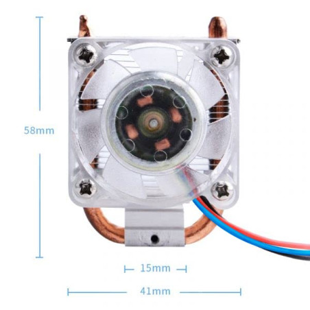 GeeekPi Ice Tower CPU Cooling Ventilateur Ice Tower Fan pour Raspberry Pi 4 Model B & Raspberry Pi 3B+ & Raspberry Pi 3 Model B(
