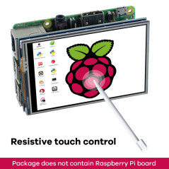LAFVIN 3,5 Pouce 480x320 TFT Touch Screen SPI Display Moniteur pour Raspberry Pi 4B,3B+,3B,2B+,B,A+,A