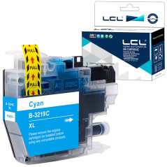 LCL Cartouche d'encre Compatible LC-3219 LC3219 LC-3219XL LC3219XL LC-3219XLC LC3219XLC (1-Pack Cyan) Remplacement pour Brother 