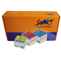 START - 12 Cartouches d'encre Compatible avec Epson T0712 T0713 T0714