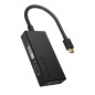 ICY BOX IB-AC1032 Adaptateur 3-en-1 Mini DisplayPort (Plug) pour HDMI (Ultra HD), DVI-D ou VGA (Full HD), Miroir/Expand, Noir ICY BOX IB-AC1032 Adaptateur 3-en-1 Mini DisplayPort (Plug) pour HDMI (Ultra HD), DVI-D ou VGA (Full HD), Miroir/Expand, Noir