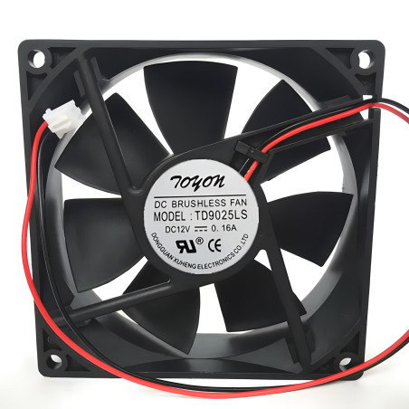 iHaospace TD9025LS 12V 0.16A 2Pin 90 * 90 * 25MM Hydraulic Quiet Cooling Fan