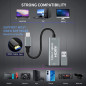 Carte de capture vidéo 1080p de type C, HDMI vers USB C, capture de jeux vidéo pour l'édition de jeux/streaming/enseignement en Carte de capture vidéo 1080p de type C, HDMI vers USB C, capture de jeux vidéo pour l'édition de jeux/streaming/enseignement en