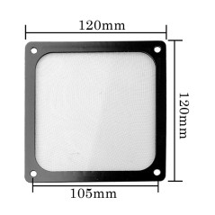 S SIENOC 2 x 120mm Boîtier en Maille Magnétique Refroidisseur Ventilateur Dustproof Filtre À Poussière Couvercle Grill pour PC O