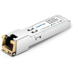 QSFPTEK Module SFP+ 10GBase-T RJ45 30m Cuivre 1.25/2.5/5/10G Mini-GBIC pour Cisco SFP-10G-T-S, Ubiquiti UF-RJ45-10G, Netgear, Mi