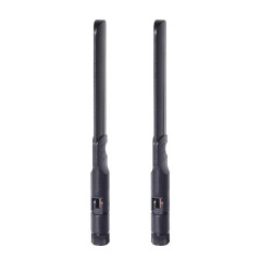 Bingfu Antenne WiFi 8 dBi RP-SMA Mâle 2.4GHz 5GHz Bi-Bande, Câble 25cm de Presa Micro Coassiale 0. 25mm pour Carte Réseau M.2 NG