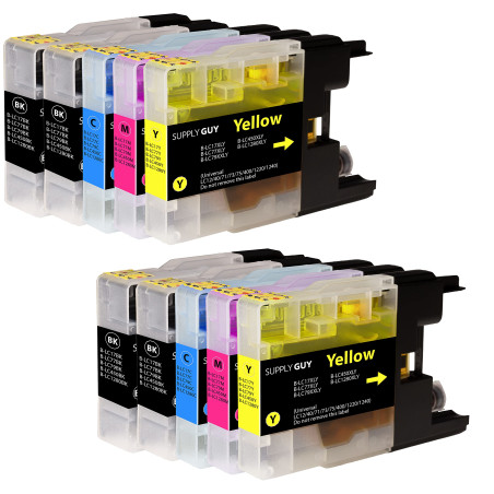 Supply Guy 10 Cartouches d'encre Compatible avec Brother LC-1280 pour MFC-J5910dw MFC-J6510dw MFC-J6710dw MFC-J6910dw