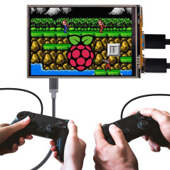 Raspberry 4 Écran Tactile avec Boîtier, Écran Tactile 3,5 Pouces 320x480 TFT LCD Game Display pour Raspberry Pi