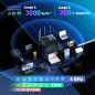 Tenda 6E WiFi Router, AXE Tri-Band Gaming Router 5700Mbps, Gigabit Ports (6G/5GHz: 2402Mbps, 2.4GHz:861Mbps), 5 Antennas 6dBi, C Tenda 6E WiFi Router, AXE Tri-Band Gaming Router 5700Mbps, Gigabit Ports (6G/5GHz: 2402Mbps, 2.4GHz:861Mbps), 5 Antennas 6dBi, C