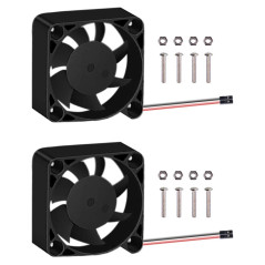 GeeekPi 2PCS Raspberry Pi Ventilateur de Refroidissement 40x40x10mm DC 5V Brushless CPU Cooling Fan pour Raspberry Pi 4 Modèle B