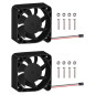 GeeekPi 2PCS Raspberry Pi Ventilateur de Refroidissement 40x40x10mm DC 5V Brushless CPU Cooling Fan pour Raspberry Pi 4 Modèle B