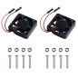 GeeekPi 2PCS Raspberry Pi Ventilateur de Refroidissement 40x40x10mm DC 5V Brushless CPU Cooling Fan pour Raspberry Pi 4 Modèle B