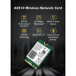 Carte sans Fil WiFi 6E Intel AX210 NGW Bluetooth 5.2 Adaptateur réseau tri-Bande 5400Mbps pour Ordinateur Portable Support Windo