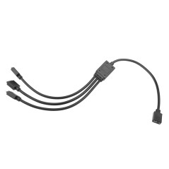 VGOL 1 Câble Répartiteur ARGB Femelle à 3 Mâle Câble d'extension LED RVB Adressable Connecteur 3 Broches 34cm 5V pour Les Applic
