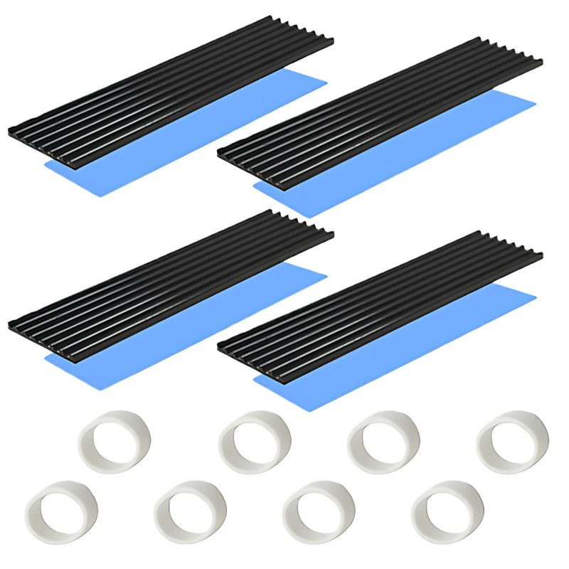 Dissipateur de chaleur SSD M.2 Aluminium 70×22×3mm - Réduit la surchauffe de la puce CPU/PCB (Pour amplificateur LED) Dissipateur de chaleur SSD M.2 Aluminium 70×22×3mm - Réduit la surchauffe de la puce CPU/PCB (Pour amplificateur LED)