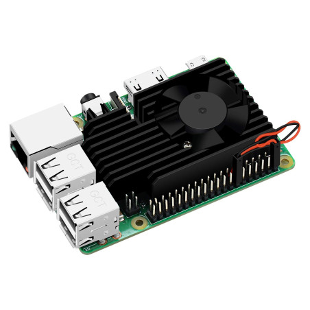 GeeekPi 3510 Version kit de Refroidissement, Dissipateur Thermique en Aluminium avec Ventilateur de Refroidissement pour Raspber