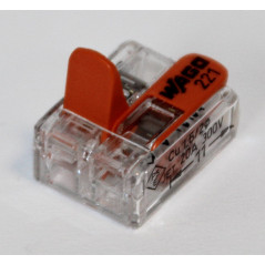 Wago 221 - Set de 75 connecteurs de câble (25 x 221-412, 25 x 221-413, 25 x 221 415) - Avec boîte refermable