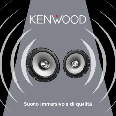 Kenwood Haut parleurs bi-cônes 17 cm Noir