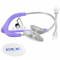 MDF Acoustica, Stéthoscope à double pavillon - Léger - Pour médecins, infirmières, étudiants, soins à domicile - Tubulure violet MDF Acoustica, Stéthoscope à double pavillon - Léger - Pour médecins, infirmières, étudiants, soins à domicile - Tubulure violet