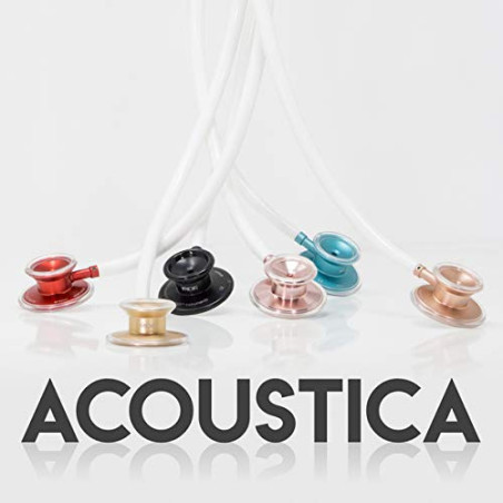 MDF Acoustica, Stéthoscope à double pavillon - Léger - Pour médecins, infirmières, étudiants, soins à domicile - Tubulure violet